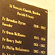 Church plaque in Welsh slate Church plaque in Welsh slate