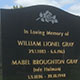 Black granite headstone and base Black granite headstone and base