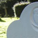 Portland stone memorial with owlet design. Inscription engraved by hand Portland stone memorial with owlet design. Inscription engraved by hand