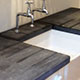 Worktops in ragged slate Worktops in ragged slate